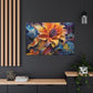 Psychedelic Yellow Flower - Large Wall Art