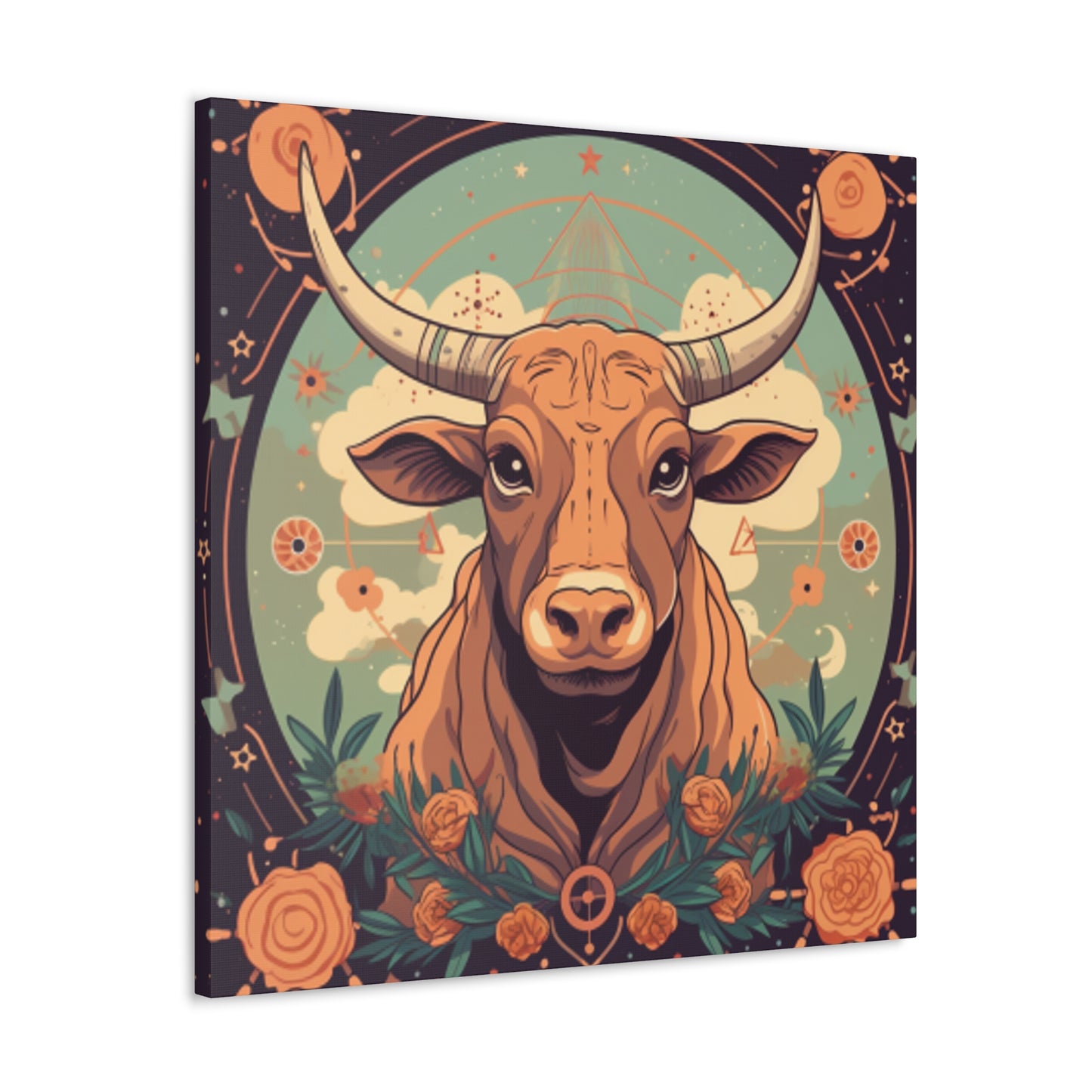 Proud Taurus Lofi Style - Large Wall Art