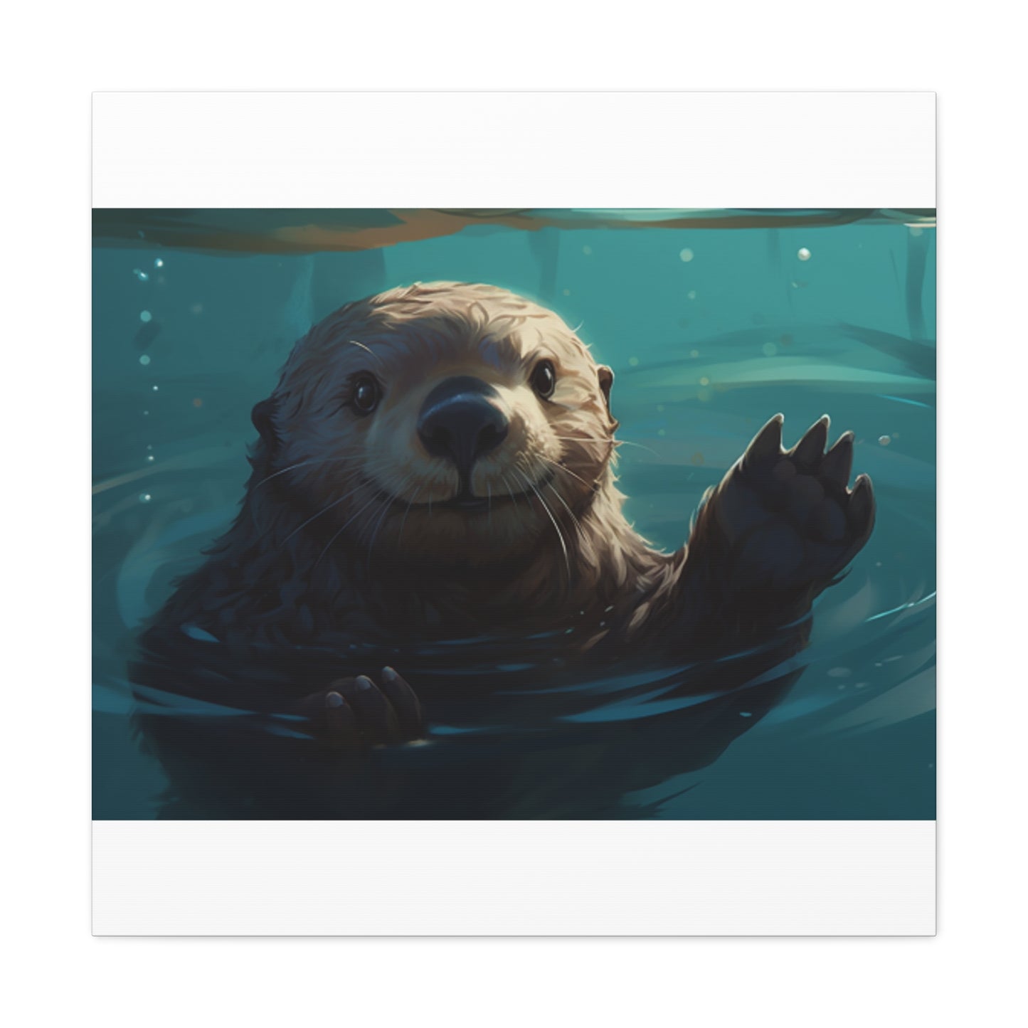 Sea Otter With A Smile- Large Wall Art