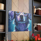 Daydreaming Dog In Purple Glasses - Large Wall Art