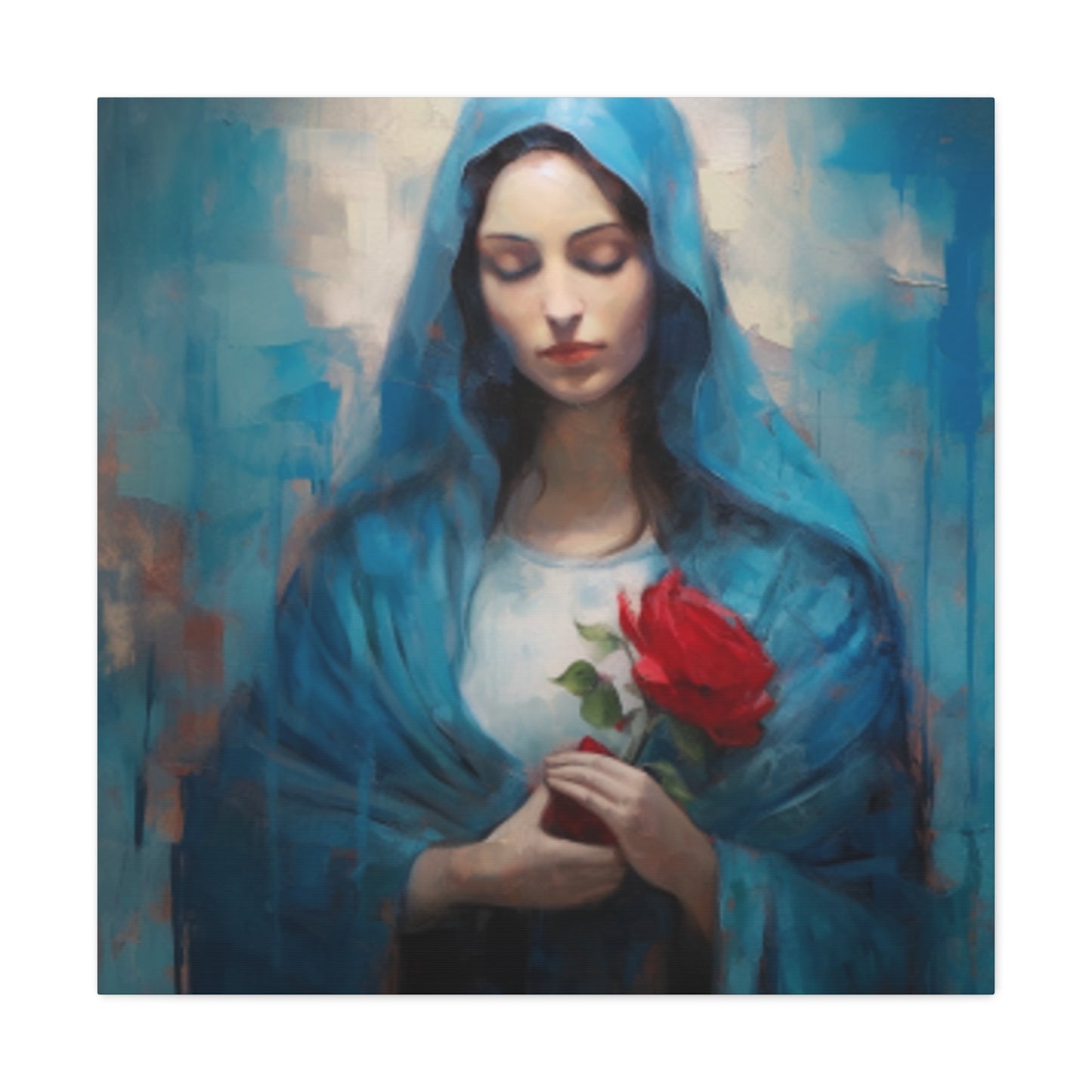 Mother Mary Praying For Sinners - Large Wall Art