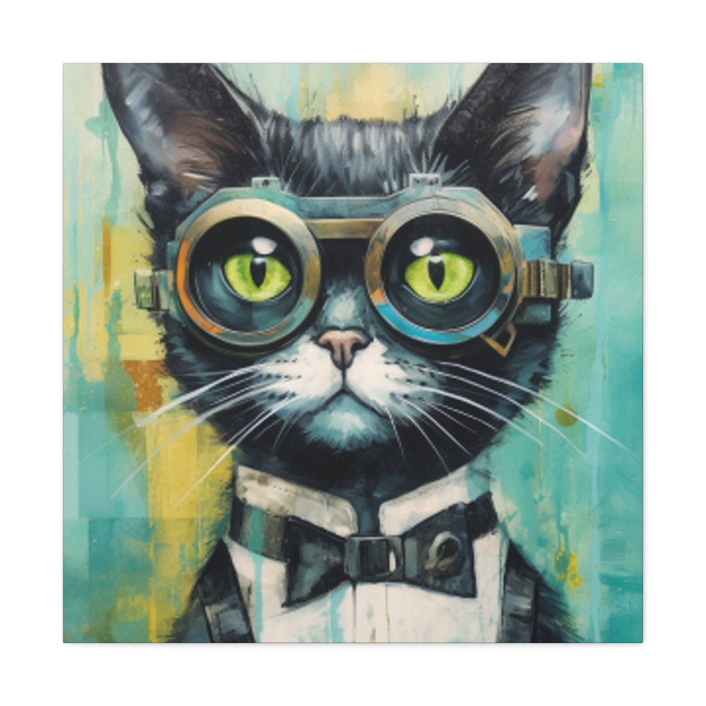 Fancy Cat ,steampunk Style - Large Wall Art