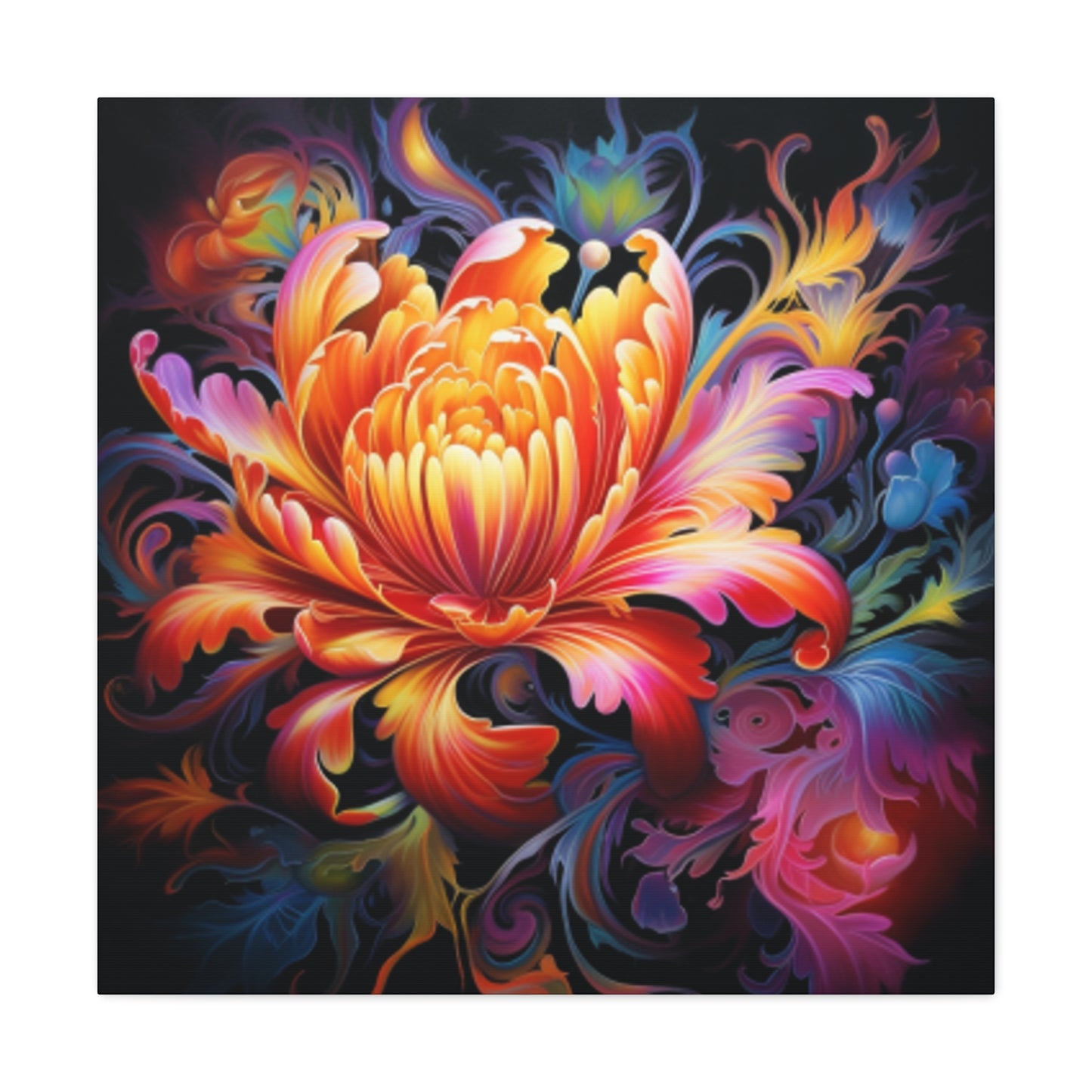 Totally Groovy Glowing Flower - Large Wall Art