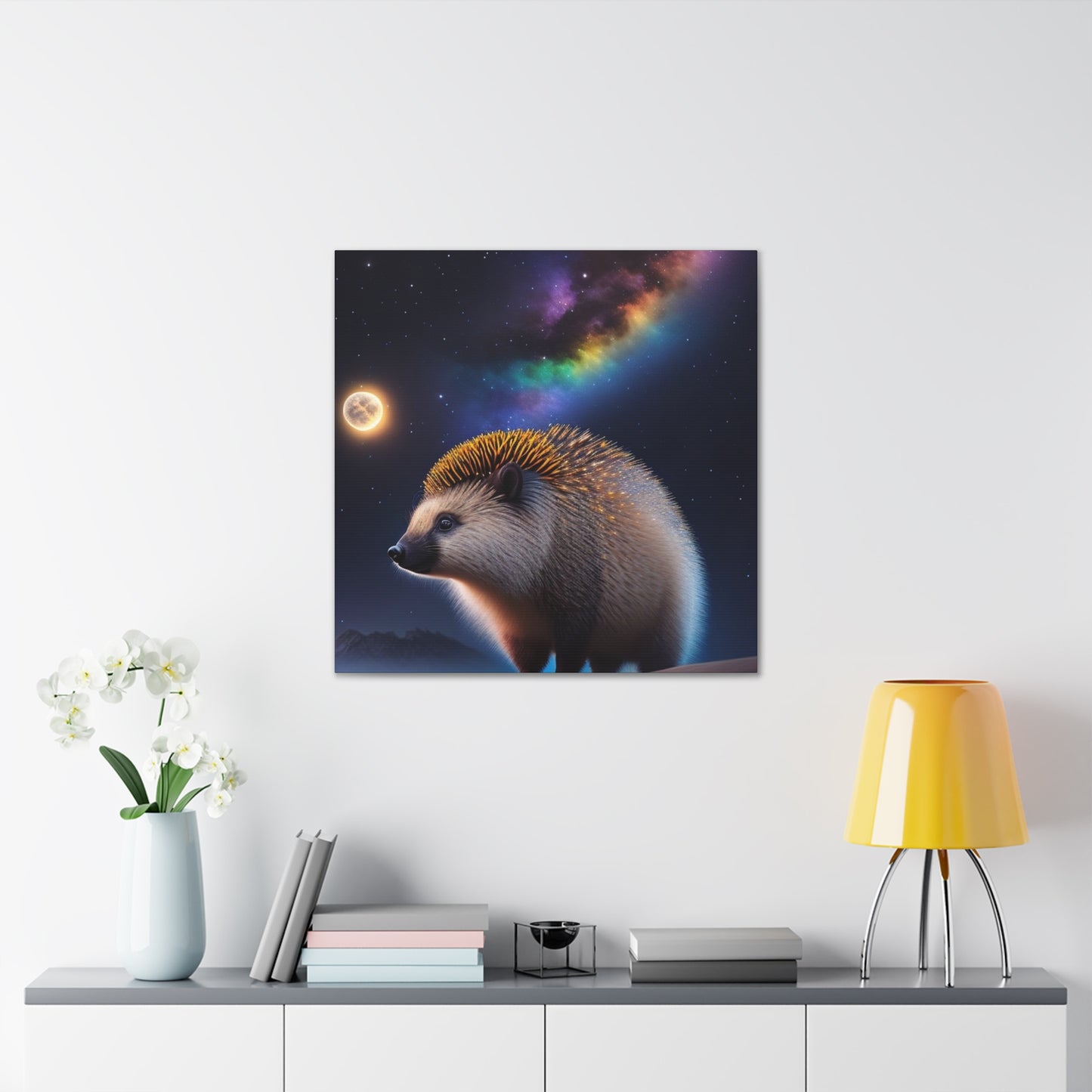 Porcupine Enjoying A Beautiful Evening- Large Wall Art