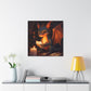 How Fire Dragon Reads At Night- Large Wall Art
