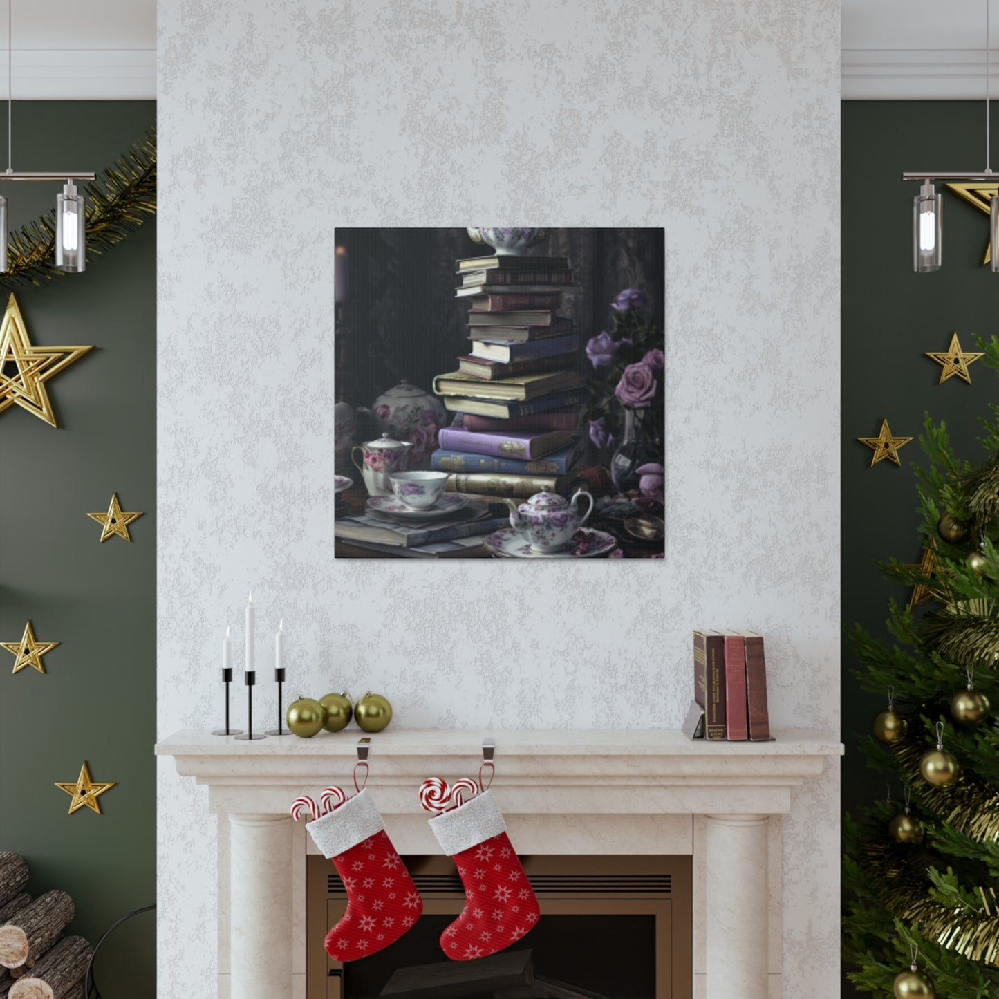 Teatime For A Serious Reader  - Large Wall Art