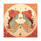 Lofi Astrology Gemini Babes Greek Goddess Style  - Large Wall Art