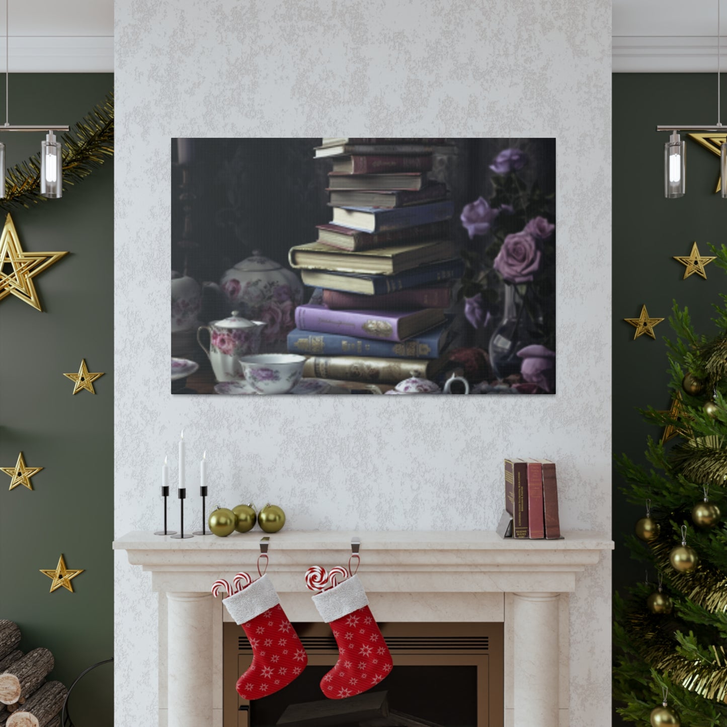 Teatime For A Serious Reader  - Large Wall Art