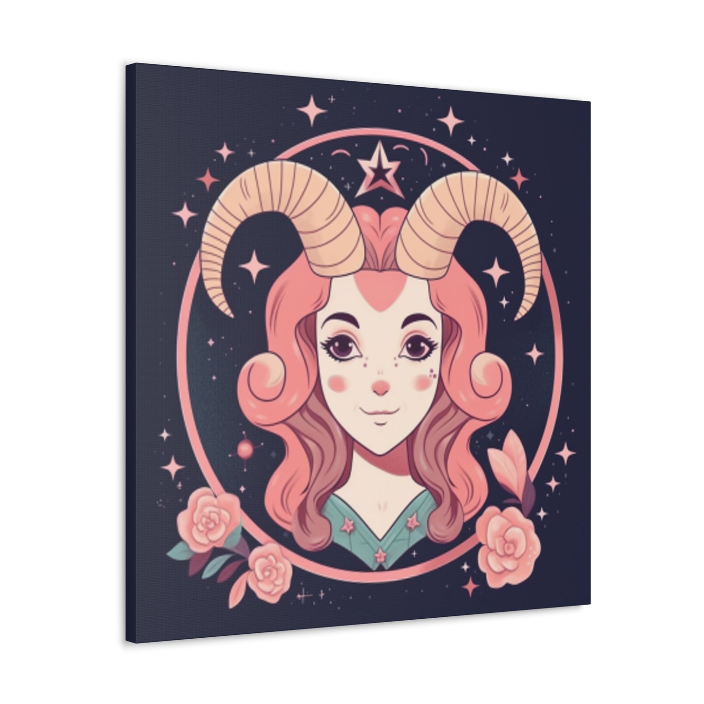 Super Adorbs, Lofi Capricorn Chick- Large Wall Art