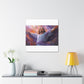 Jesus Surrounded By Purple And Light- Large Wall Art