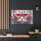 Furball Kitty In Red- Large Wall Art