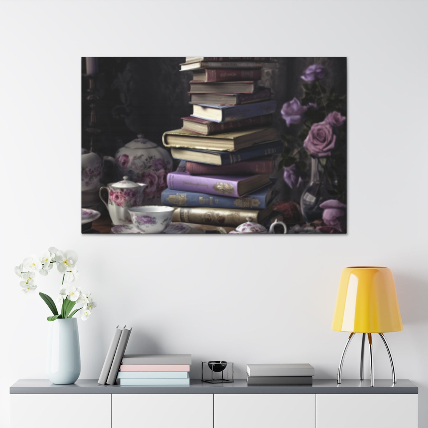 Teatime For A Serious Reader  - Large Wall Art