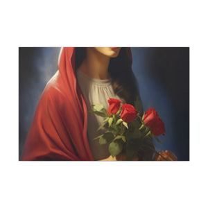 Too Blessed To Stress Mary - Large Wall Art