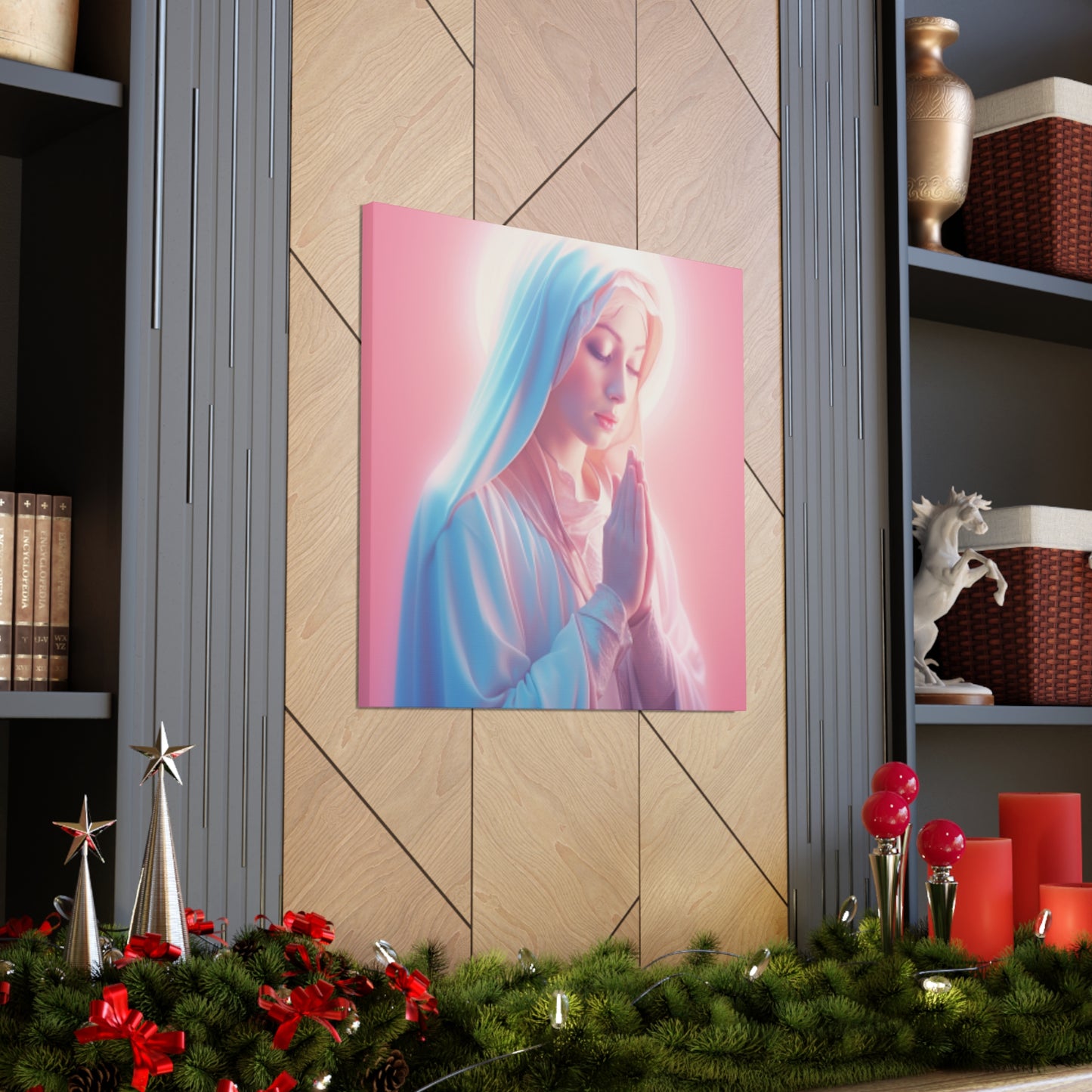 Precious Mother Mary In Prayer- Large Wall Art