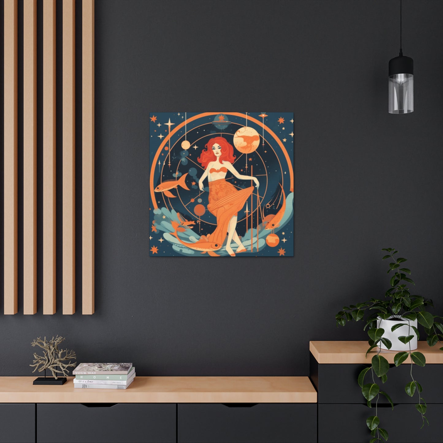 Aquarius, Lofi Style- Large Wall Art