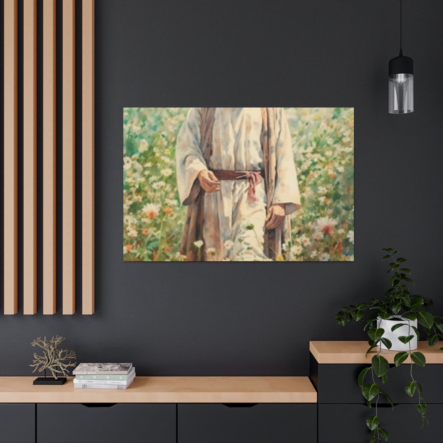 Jesus In The Wilderness - Large Wall Art