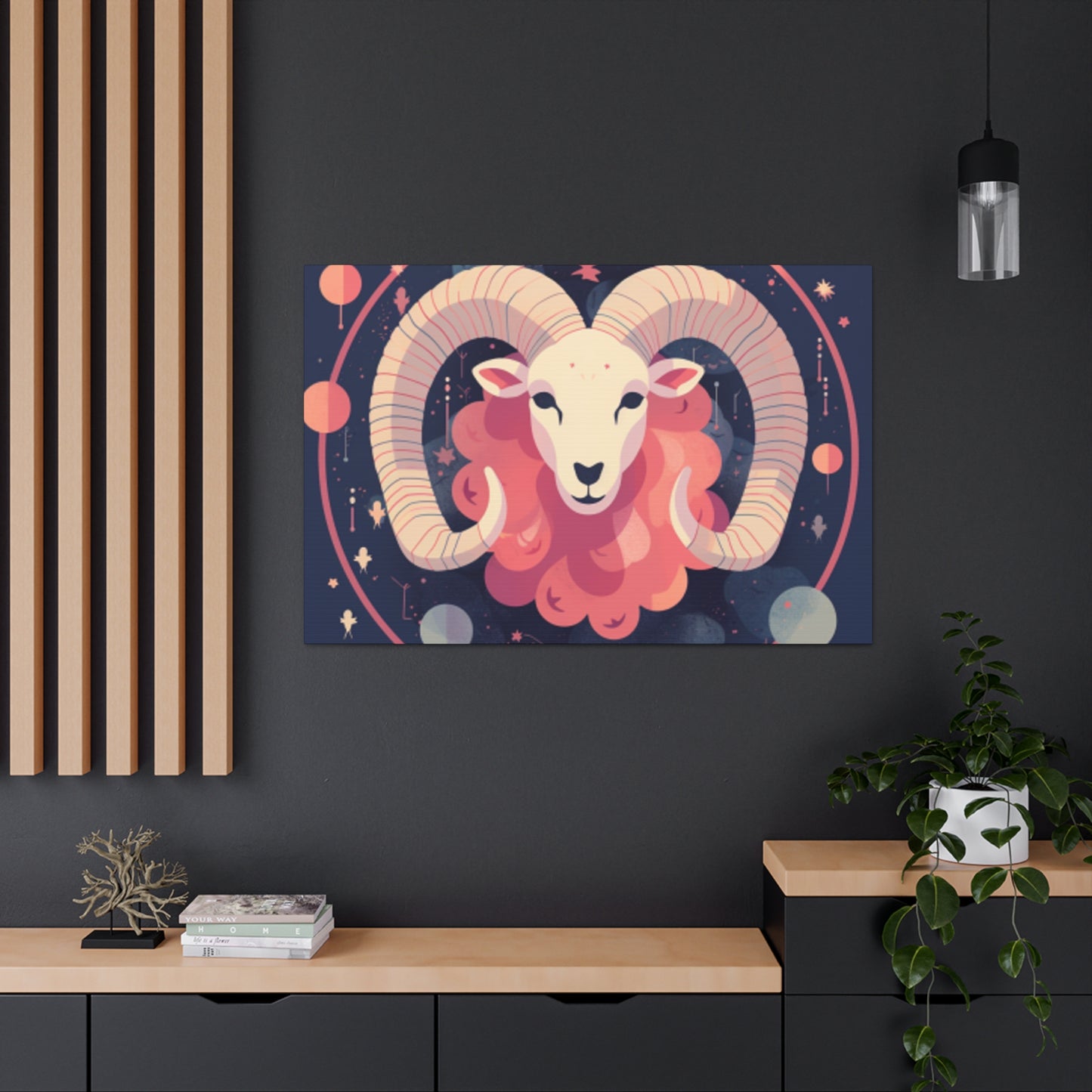 Aries, Lofi Style- Large Wall Art