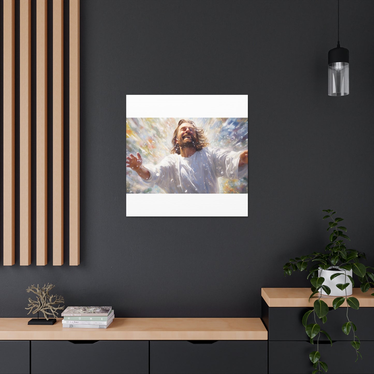 Joyful Jesus Washed Away Our Sins- Large Wall Art