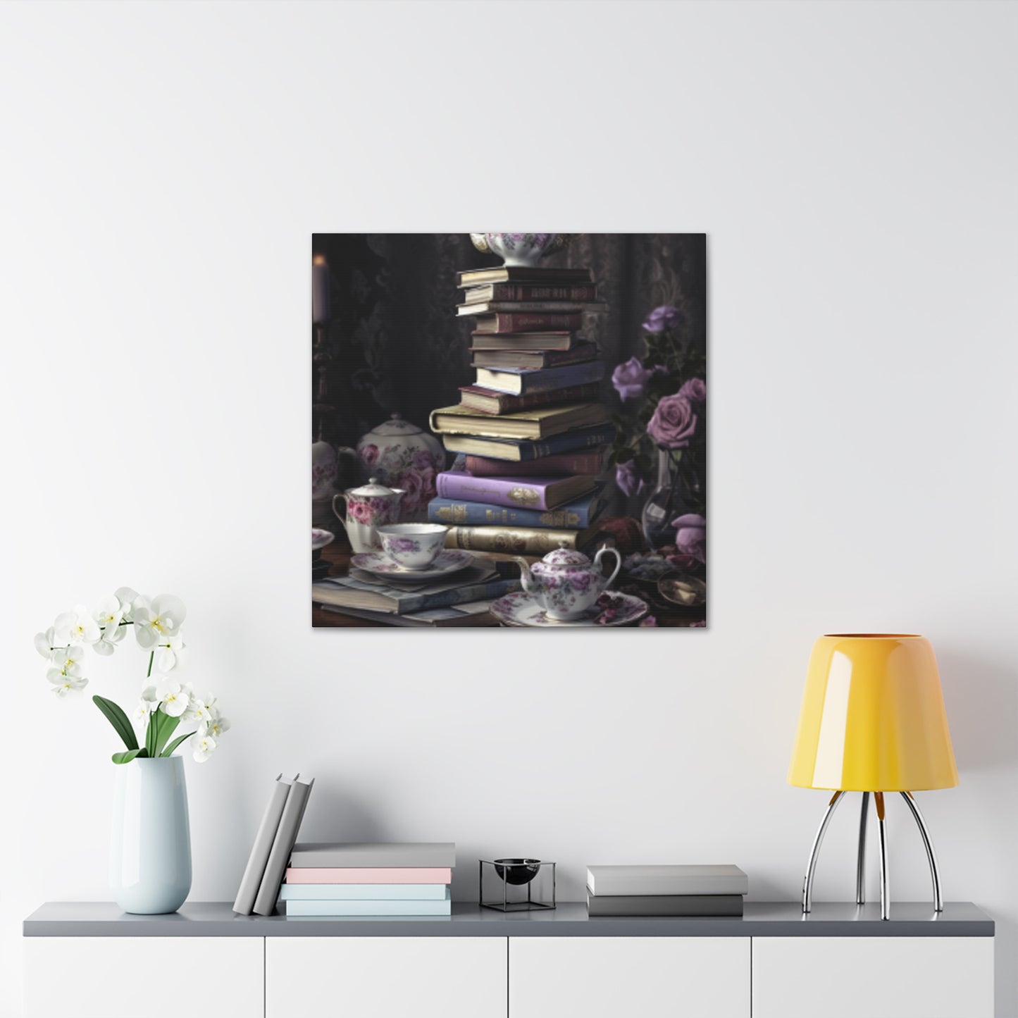 Teatime For A Serious Reader  - Large Wall Art