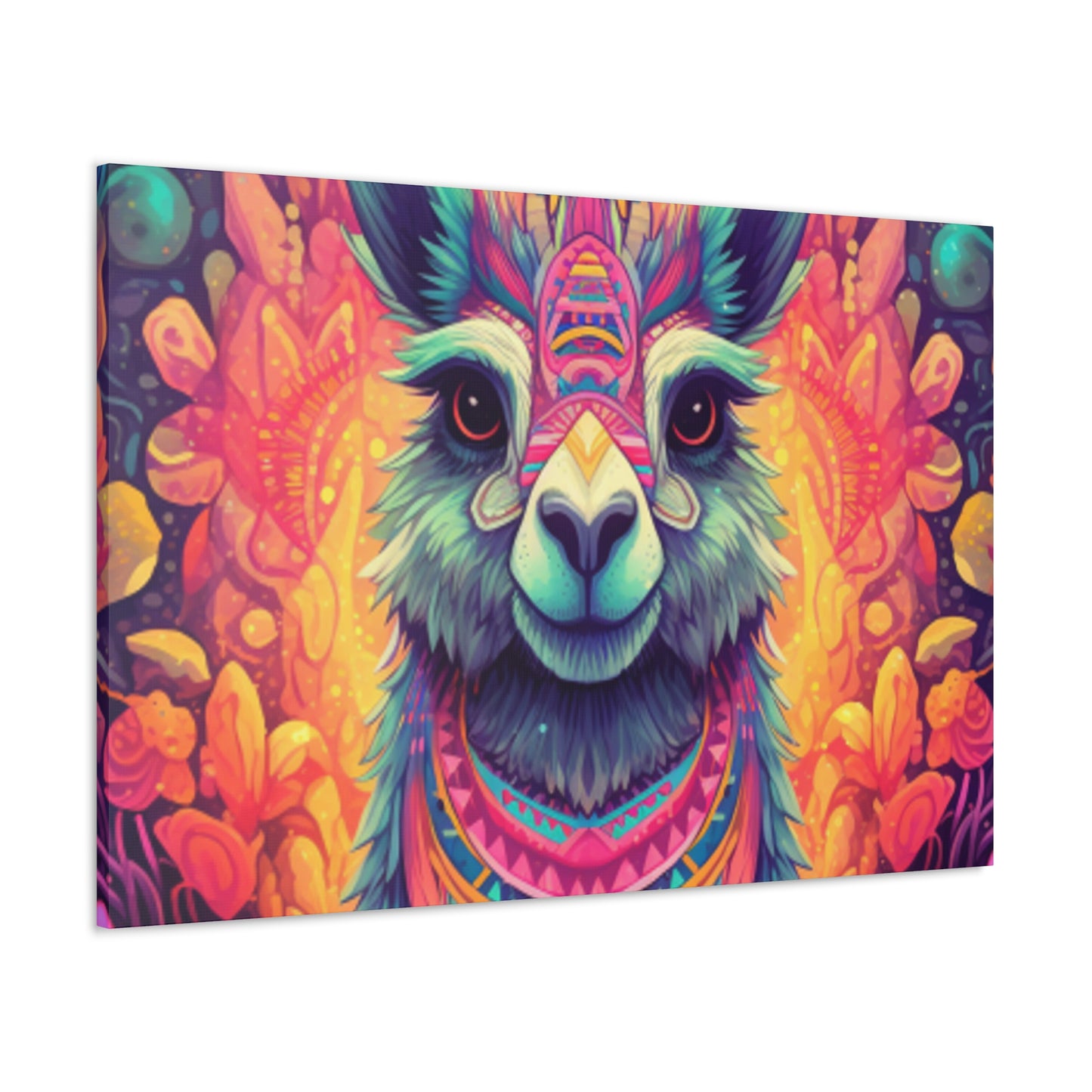 Sweet, Psychedelic, Llama - Large Wall Art