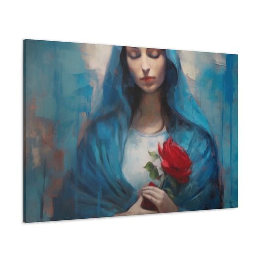 Mother Mary Praying For Sinners - Large Wall Art