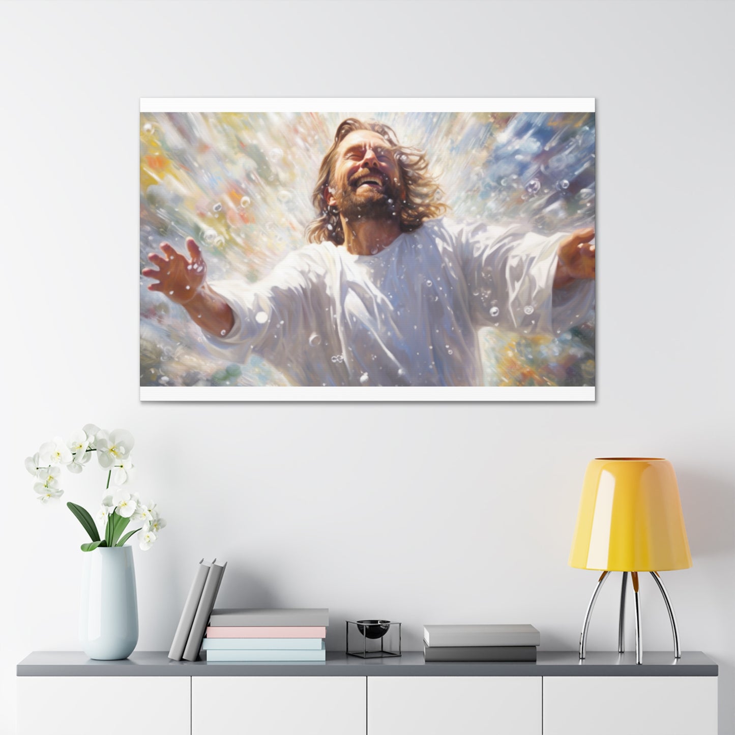 Joyful Jesus Washed Away Our Sins- Large Wall Art