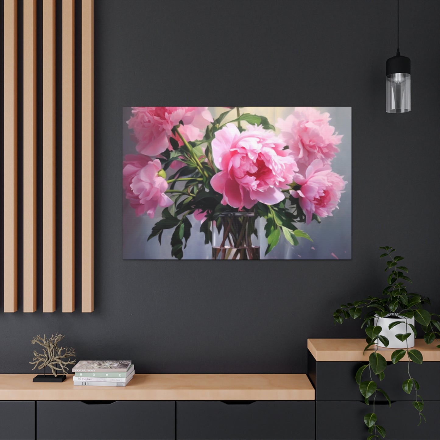 Pretty Perfect Pink Peonies- Large Wall Art