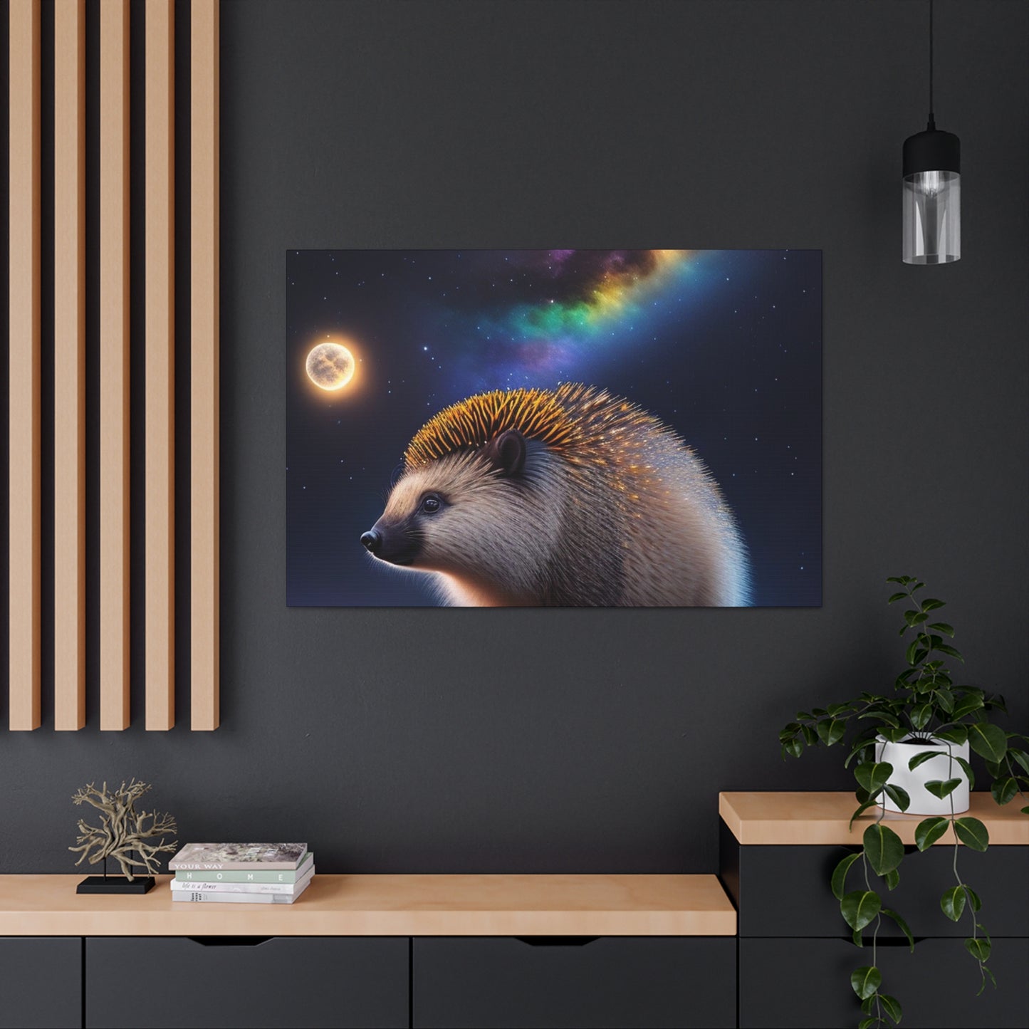 Porcupine Enjoying A Beautiful Evening- Large Wall Art