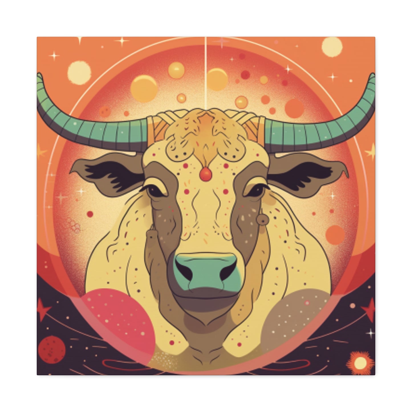 Sweet Taurus Lofi Style- Large Wall Art