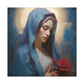 Praying Virgin Mary And Roses- Large Wall Art