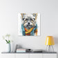 Smart Dog In Colorful Scarf - Large Wall Art