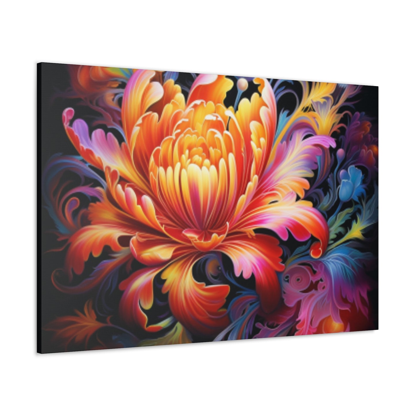 Totally Groovy Glowing Flower - Large Wall Art