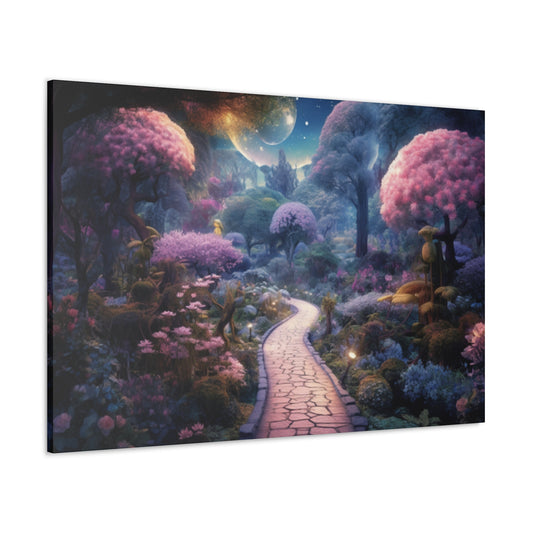 Late Night Stroll In A Magical World- Large Wall Art