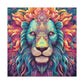 Dreamland Lion With Pink Eyes- Large Wall Art