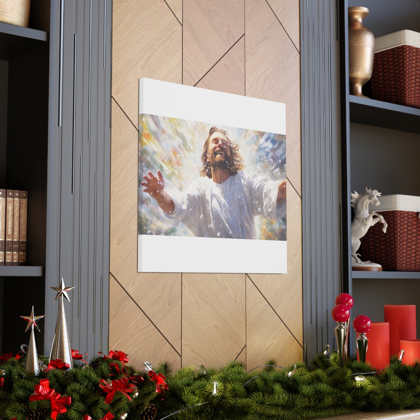 Joyful Jesus Washed Away Our Sins- Large Wall Art