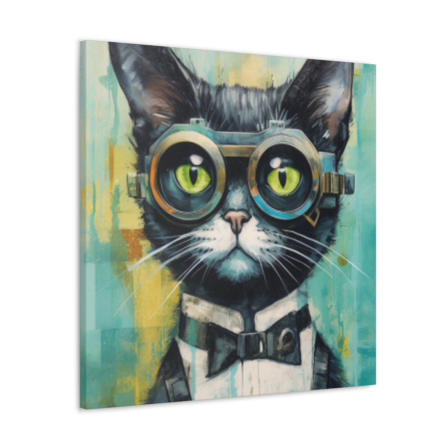 Fancy Cat ,steampunk Style - Large Wall Art