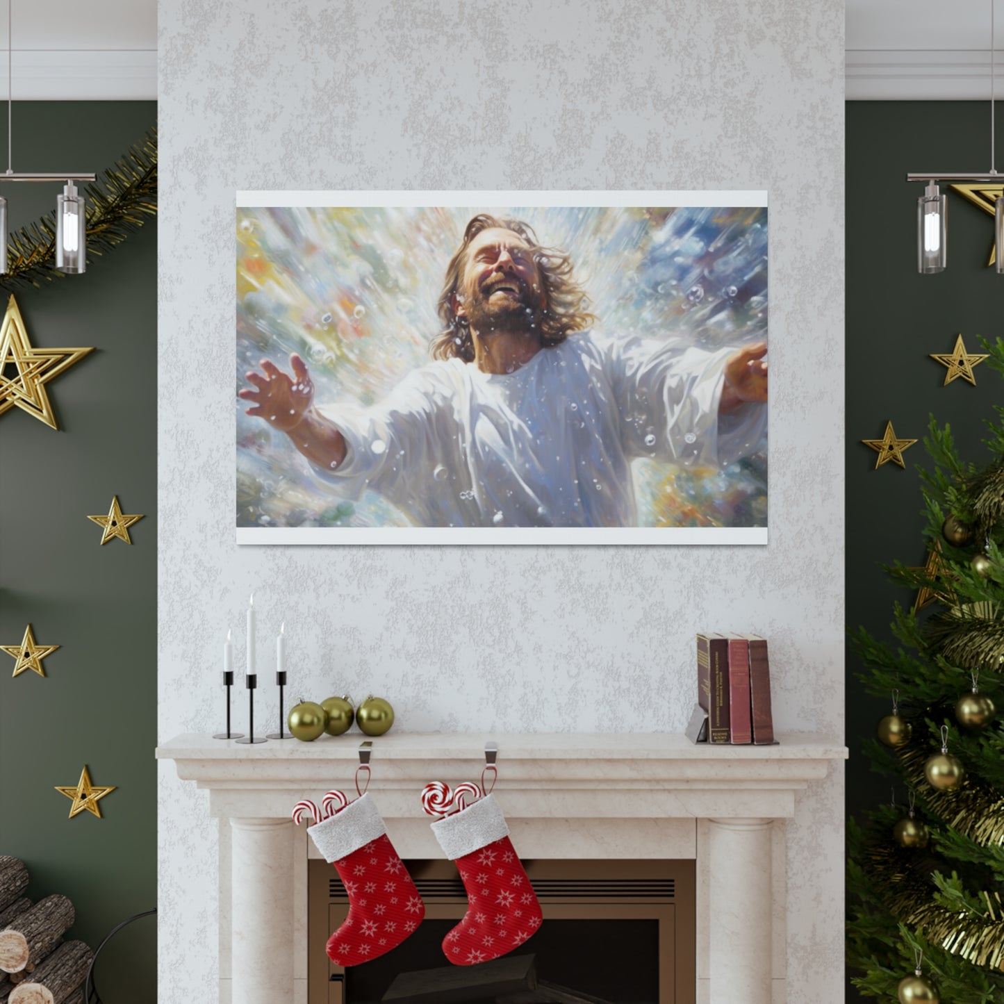 Joyful Jesus Washed Away Our Sins- Large Wall Art