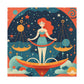 Cute Lofi Style Libra In The Stars - Large Wall Art