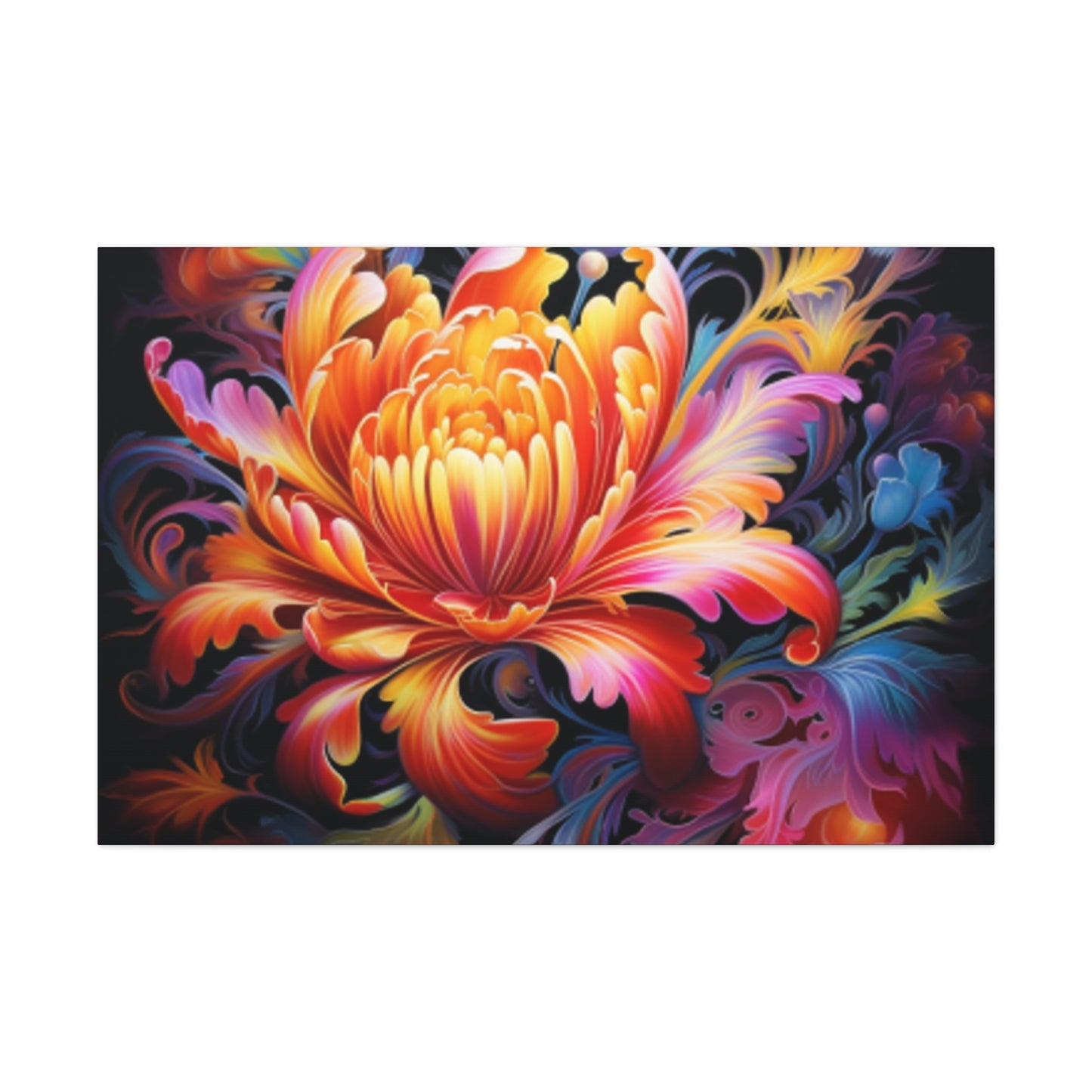 Totally Groovy Glowing Flower - Large Wall Art