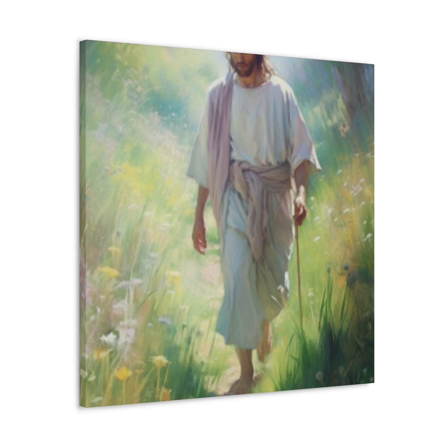 Jesus On A Peaceful Walk- Large Wall Art