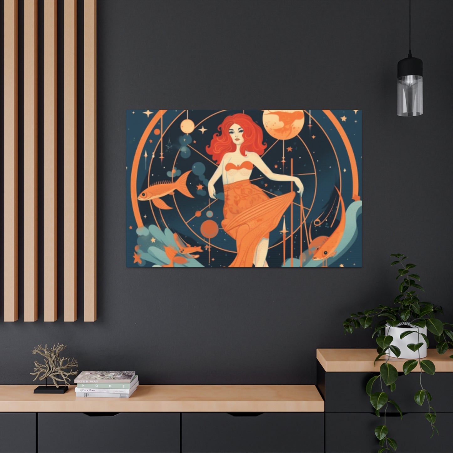 Aquarius, Lofi Style- Large Wall Art