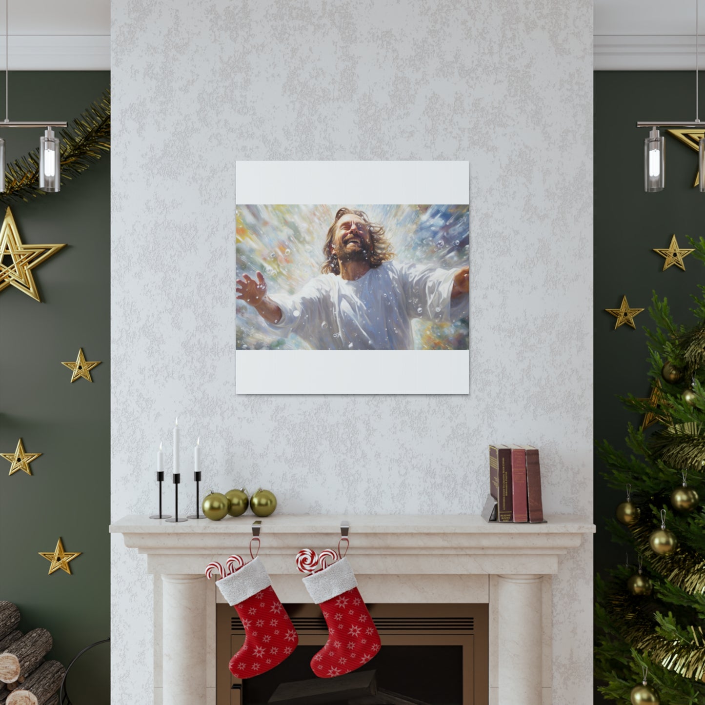 Joyful Jesus Washed Away Our Sins- Large Wall Art