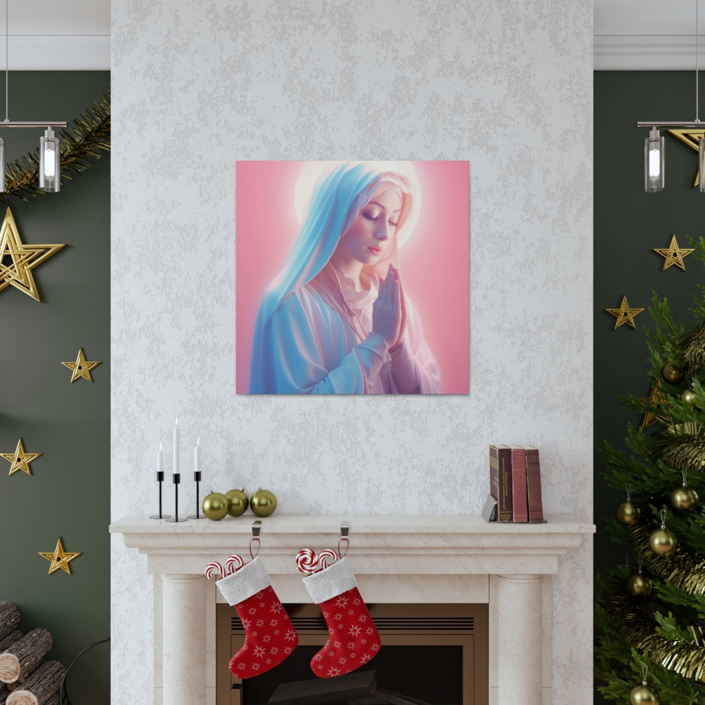 Precious Mother Mary In Prayer- Large Wall Art