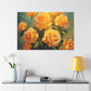 A Bouquet Of Many Blooming Yellow Roses- Large Wall Art