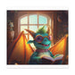 Little Dragon Reads A Book- Large Wall Art