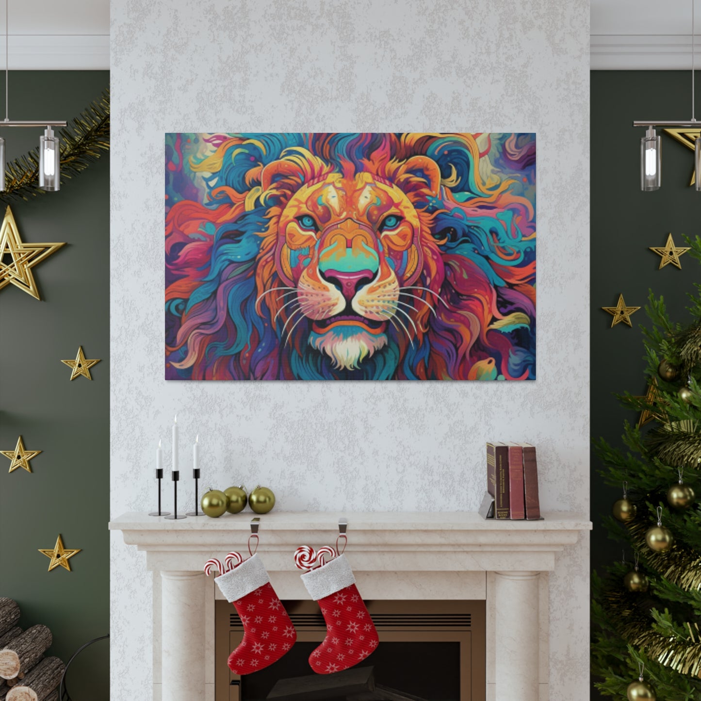 Majestic Dreamland Lion   - Large Wall Art