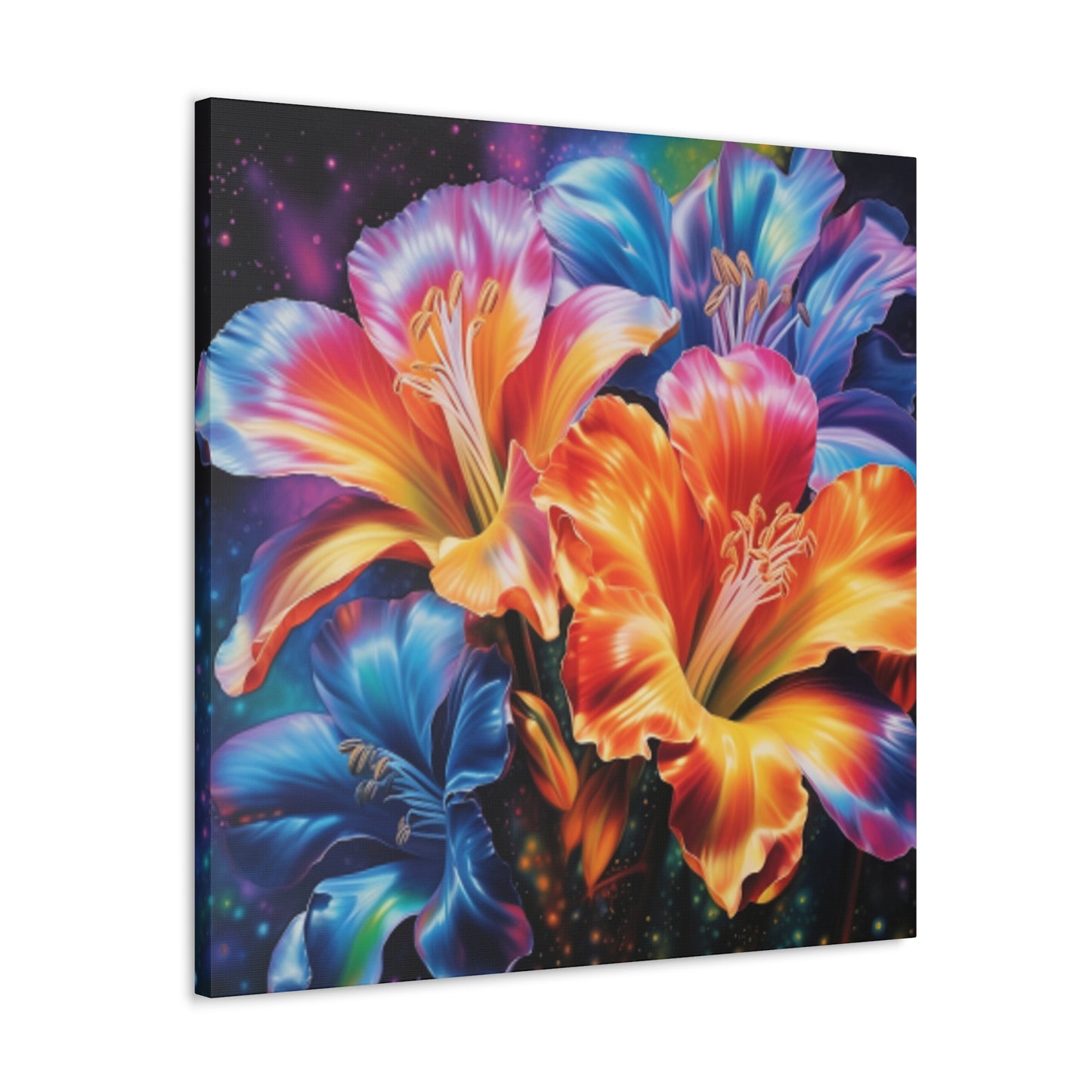 Super Psychedelic, Glowing Hibiscus  - Large Wall Art