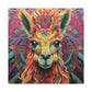 So Much Color Drama On This Llama- Large Wall Art