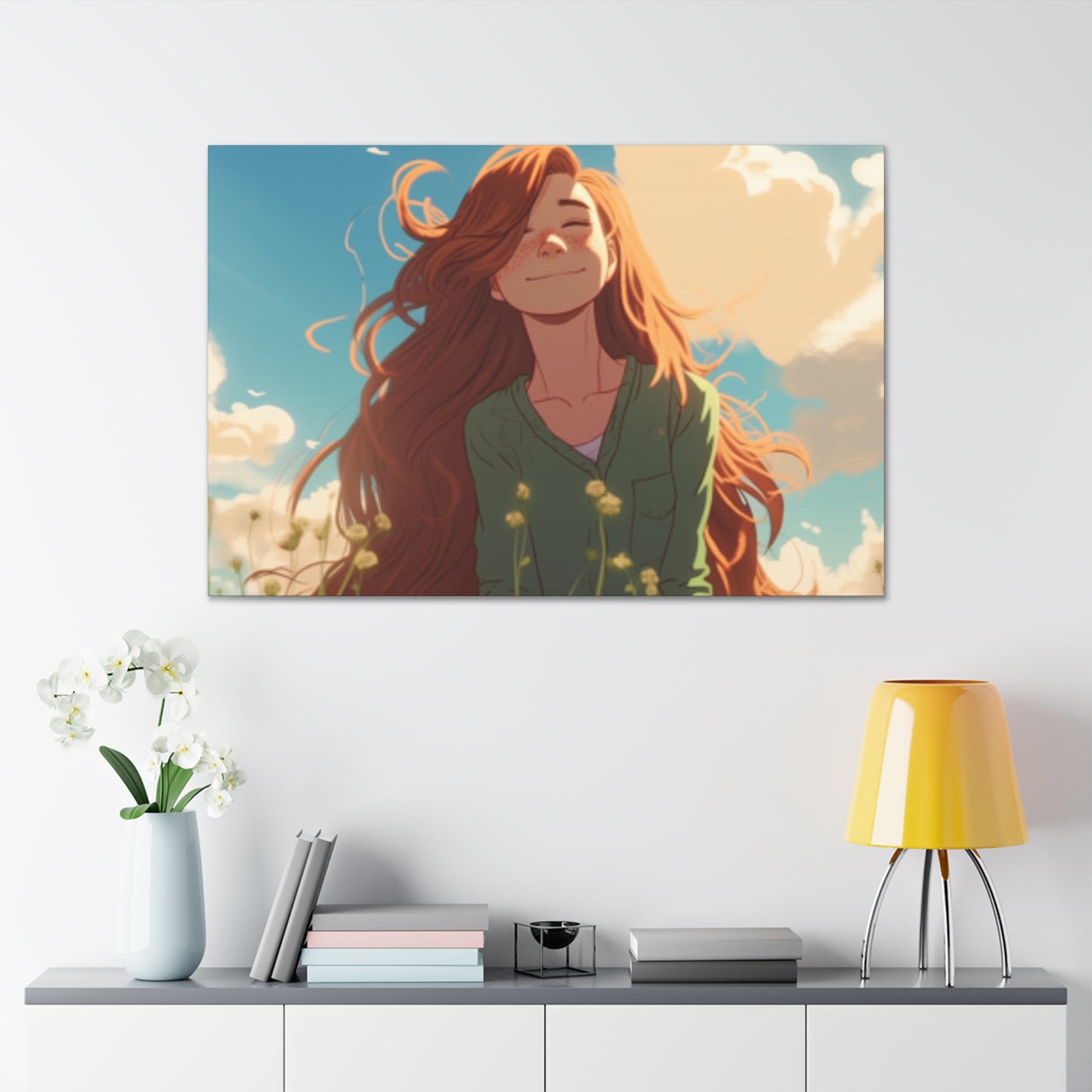 Enjoying Grass And Warm Sun- Large Wall Art