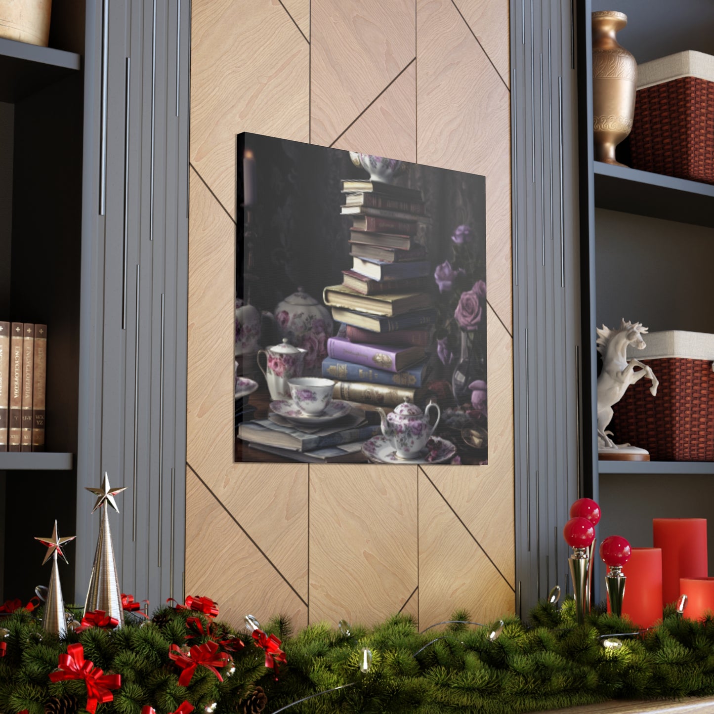 Teatime For A Serious Reader  - Large Wall Art